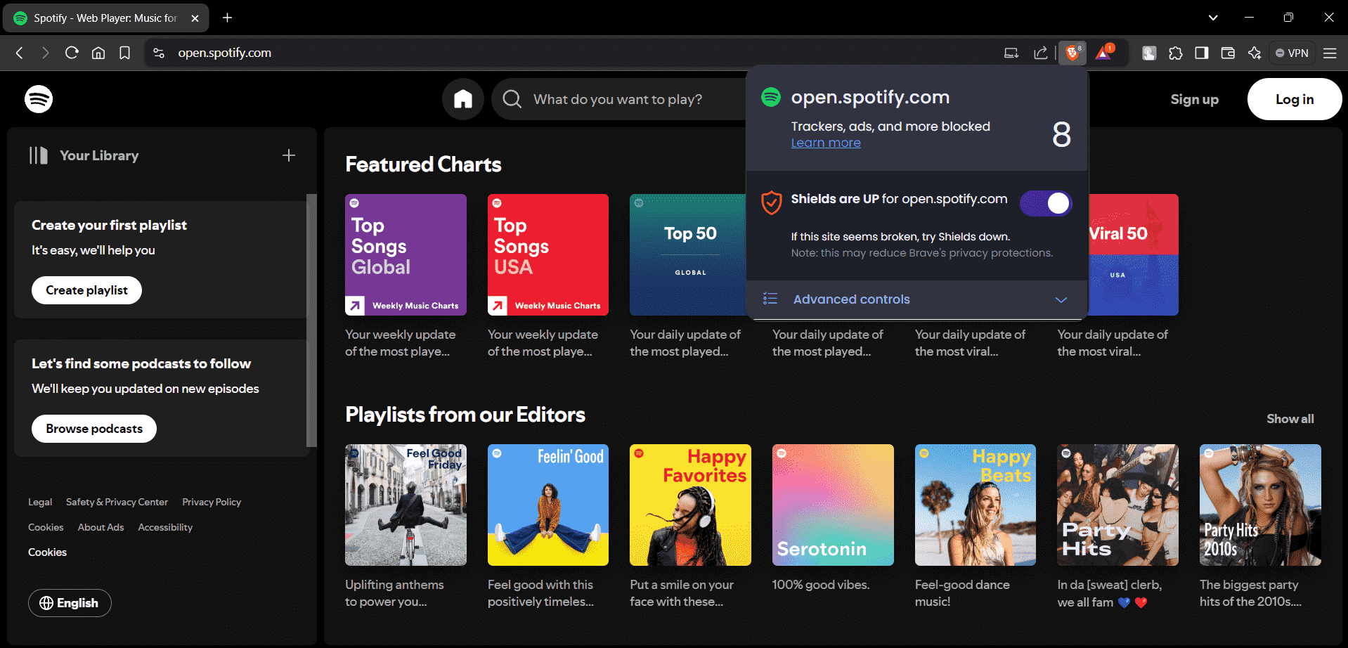 Brave browser for Spotify Premium Mod APK