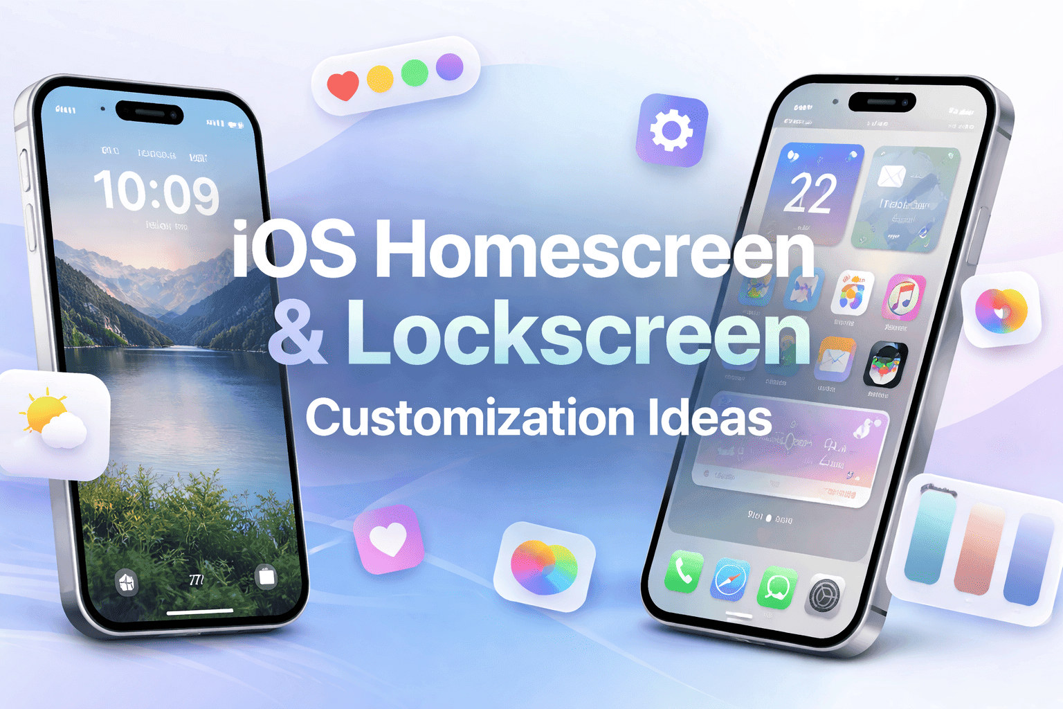 iOS Homescreen Lockscreen Customization Ideas